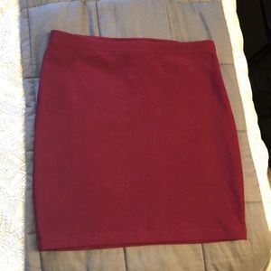 Maroon skirt